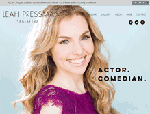 Tablet Screenshot of leahpressman.com